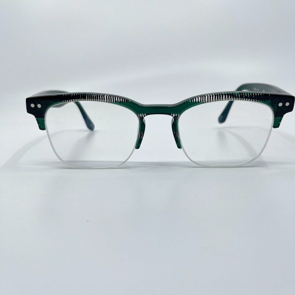See Eyewear Eyeglasses‎ Frame Green Clear Full Rim 51-21-145 C204 H7009